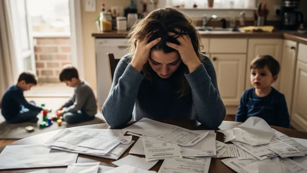 Grieving mother unpaid bills