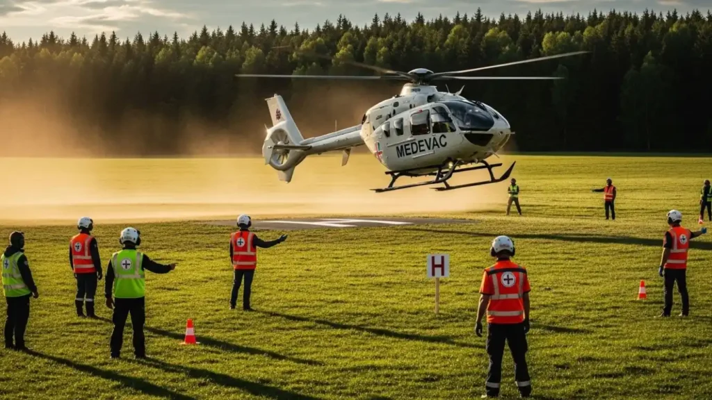 Medical evacuation humanitarian worker