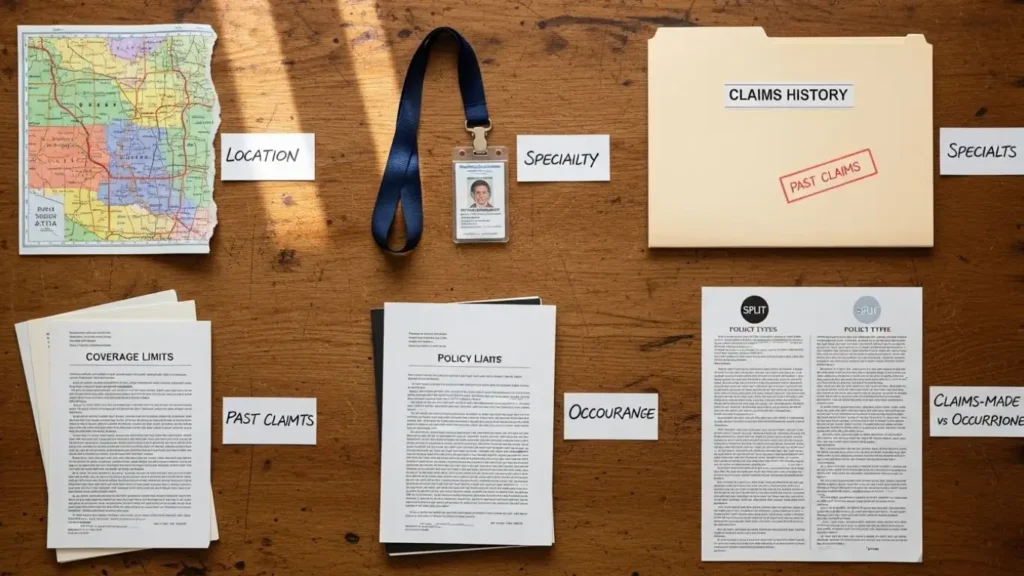 five factors affecting malpractice insurance premium