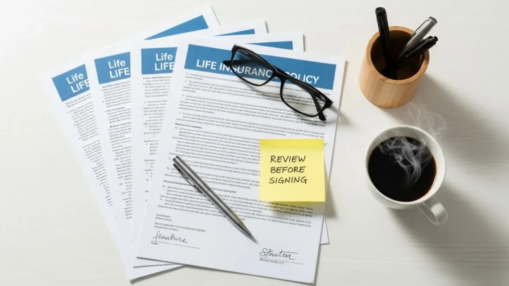 Life insurance policy documents