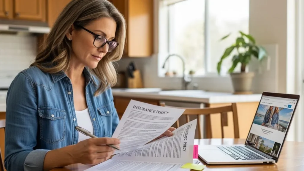 reading insurance policy document