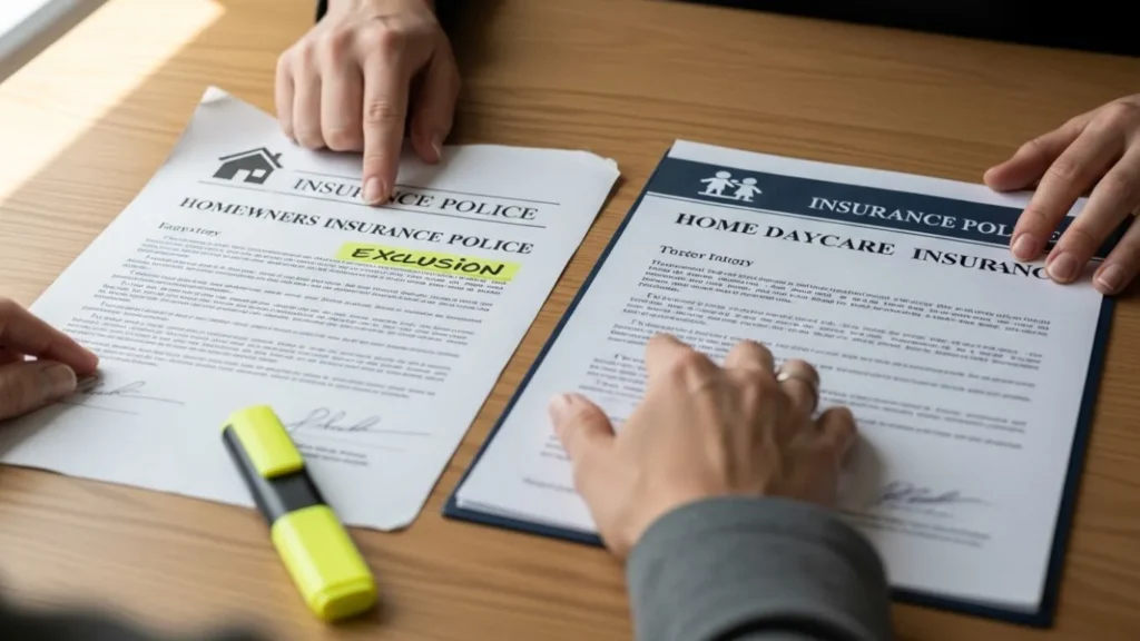 homeowners policy daycare coverage gap