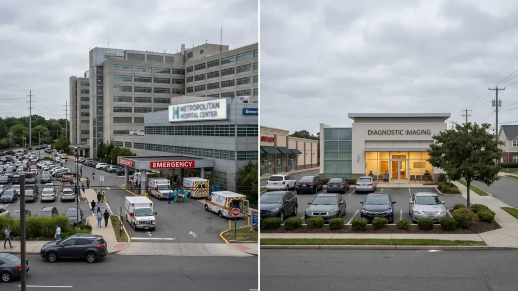 Freestanding imaging center building
