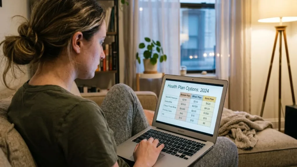 comparing insurance plans laptop