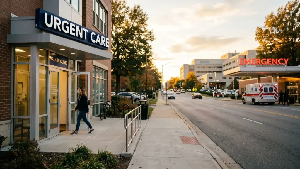urgent care versus emergency room