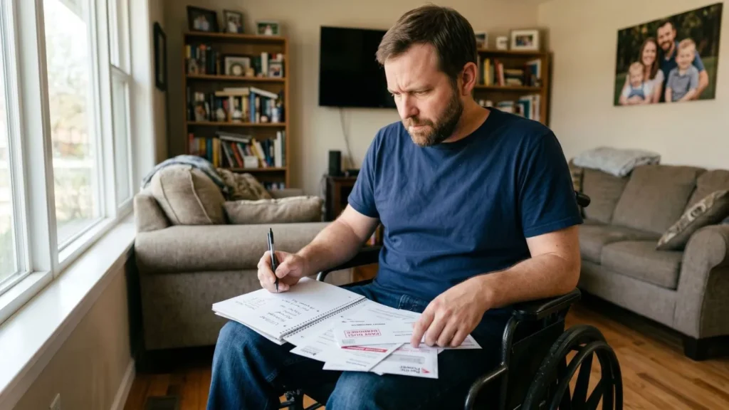 man unable to work injury