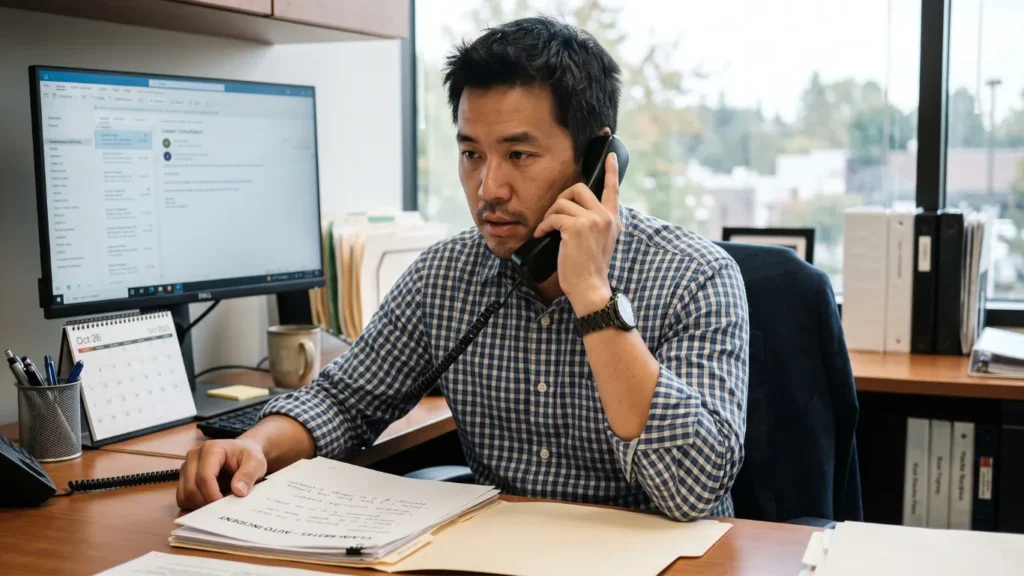 Agent on call attorney
