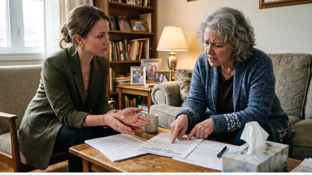 Client and agent tense conversation